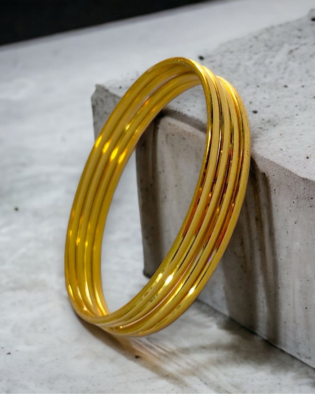 Modern Elegance Meets Classic Tradition: Indian Gold-Plated Bangles